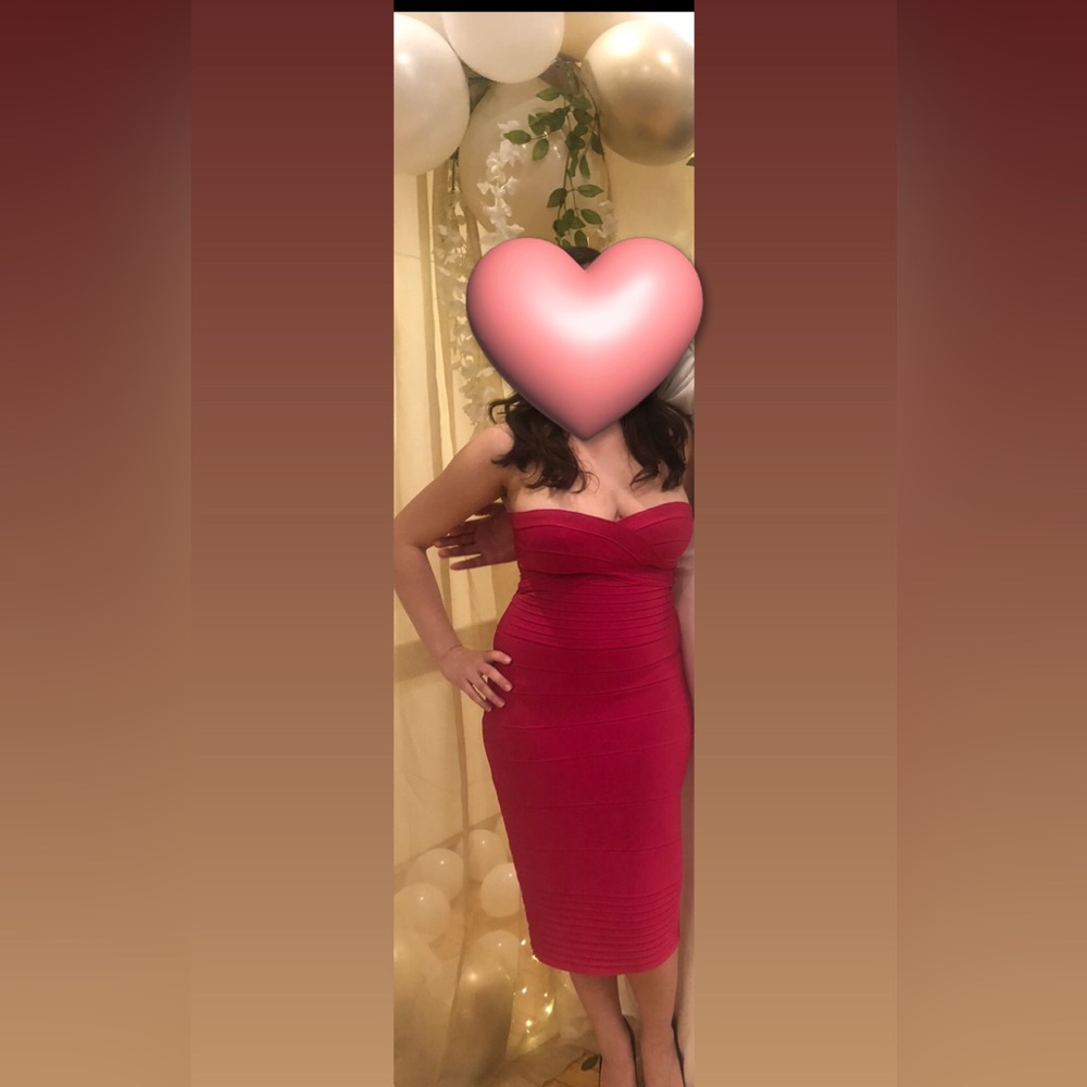 Herve Leger Strapless Dress